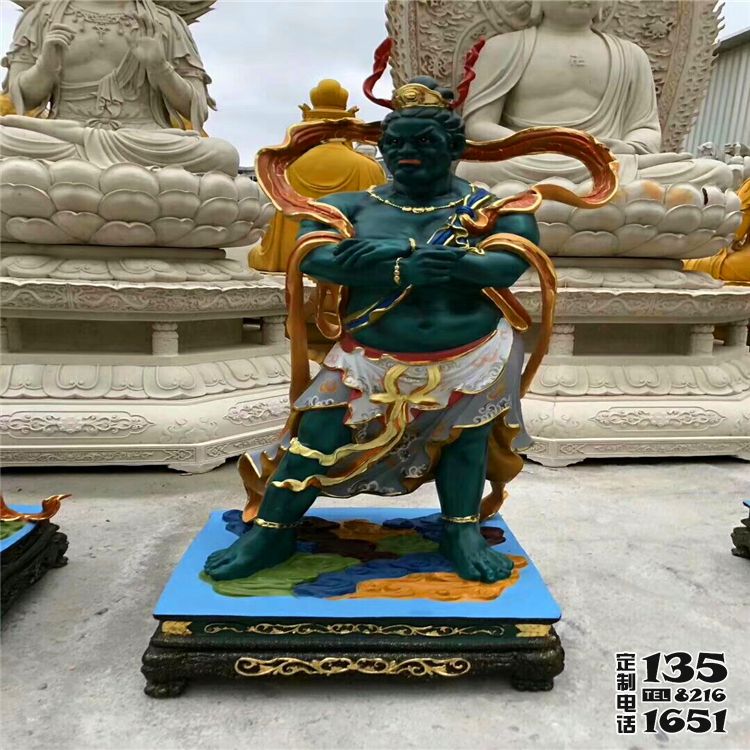 玻璃鋼彩繪大型人物景觀(guān)神話(huà)人物十二神將雕塑